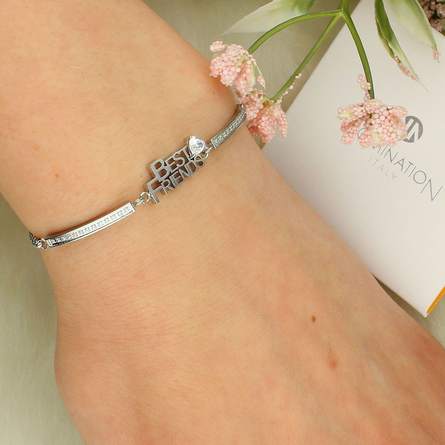 Bransoletka damska Nomination Italy Milleluci – BEST FRIEND - silver, 028025 006d.jpg